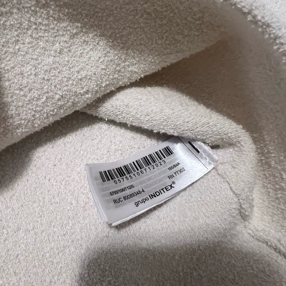 Zara Matching Set Cream Knit Top Skirt 2 Pc Outfit Minimalist Chic Cozy Lounge - Picture 8 of 15